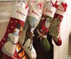 Рождественские носки с украшением